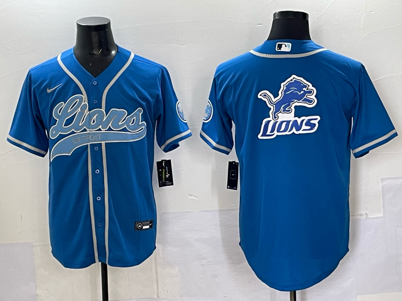 Men 2025 Detroit Lions blank blue 2025 Nike Limited NFL Jersey 004->detroit lions->NFL Jersey